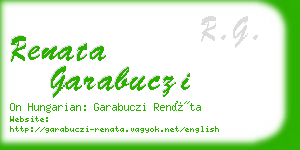 renata garabuczi business card